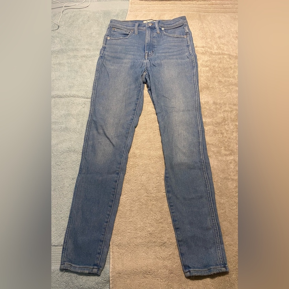 Womens madewell jeans 10” high rise skinny jeans size 27